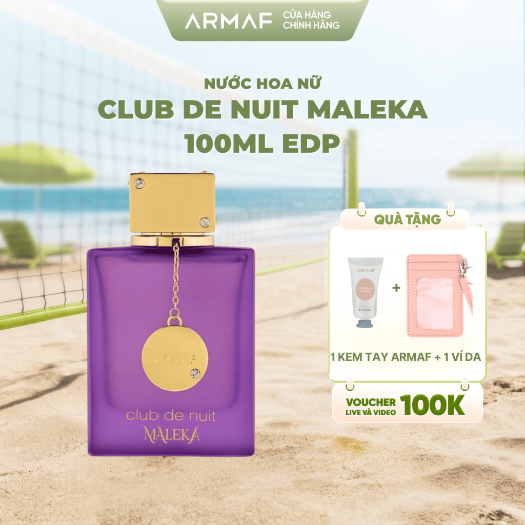 Nước Hoa Nữ ARMAF Club De Nuit Maleka 105ml - Nước Hoa Nữ Sang Trọng & Quyến Rũ - Hương Hoa Cỏ - Trái Cây EDP