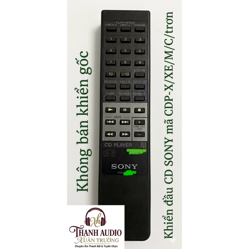 Khiển đầu CD SONY các mã CDP-X/CDP-XE/CDP-C (Bán khiển học Full lệnh)