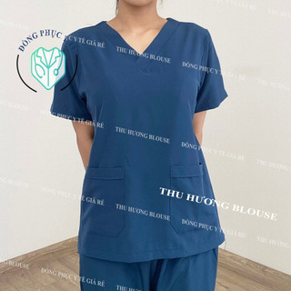 GIÁ XƯỞNG - Đồng phục Spa Vải Lon Co Giãn, Bộ quần áo y tế, Áo blue dược sĩ, Bộ Scrubs bác sĩ, Áo Blouse