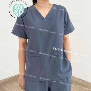 GIÁ XƯỞNG - Đồng phục Spa Vải Lon Co Giãn, Bộ quần áo y tế, Áo blue dược sĩ, Bộ Scrubs bác sĩ, Áo Blouse