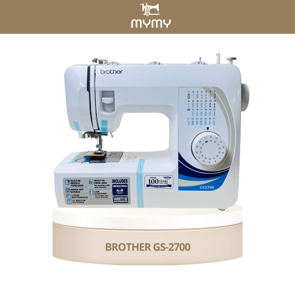 Máy May Brother GS2700 Chính Hãng – 27 Mũi May, Dễ Sử Dụng Cho Gia Đình, Bền Đẹp Chuẩn Nhật