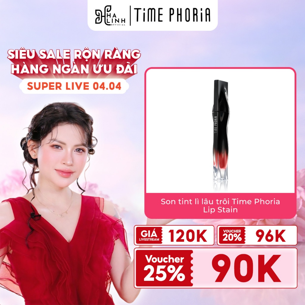 [VHL x Time Phoria]Son tint lì lâu trôi STELLAR DUST LIP STAIN bóng mượt, bền màu không lem không dí