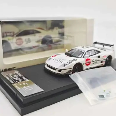 Xe Mô Hình Ghost Player 1:64 LBWK Ferrari F40 - Trắng họa tiết số 58