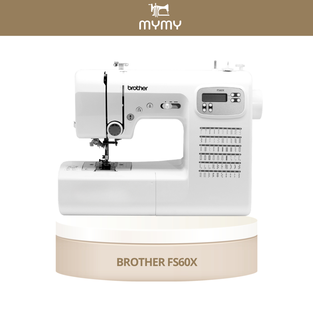 Máy May Nhật Điện Tử Có Vắt Sổ Brother FS60X Máy May Mini Dùng Trong Gia Đình