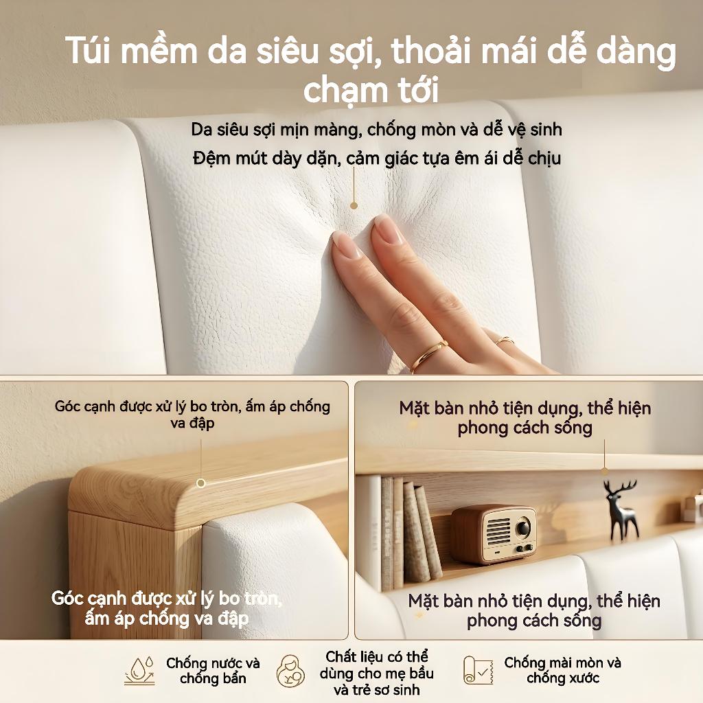 MY Giường ngủ Có nhiều màu sắc để lựa chọn xoay êm ái có ngăn chứa đồ dưới gầm giường tải trọng tối đa 250KG | BigBuy360 - bigbuy360.vn