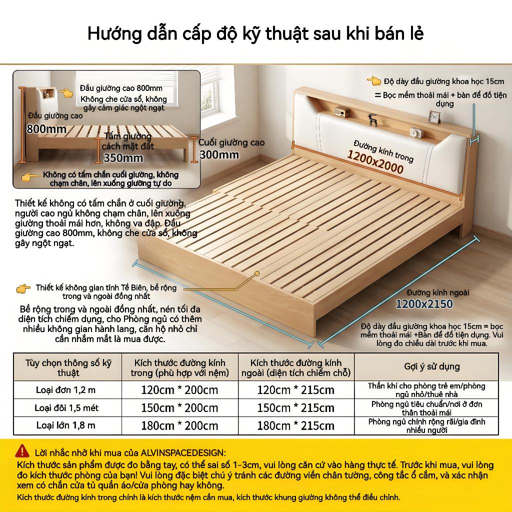 MY Giường ngủ Có nhiều màu sắc để lựa chọn xoay êm ái có ngăn chứa đồ dưới gầm giường tải trọng tối đa 250KG | BigBuy360 - bigbuy360.vn