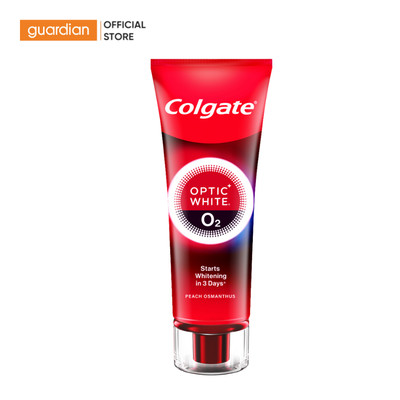 Kem Đánh Răng Giúp Trắng Sáng Với Oxy Hoạt Tính Colgate Optic White O2 Hương Đào 85G