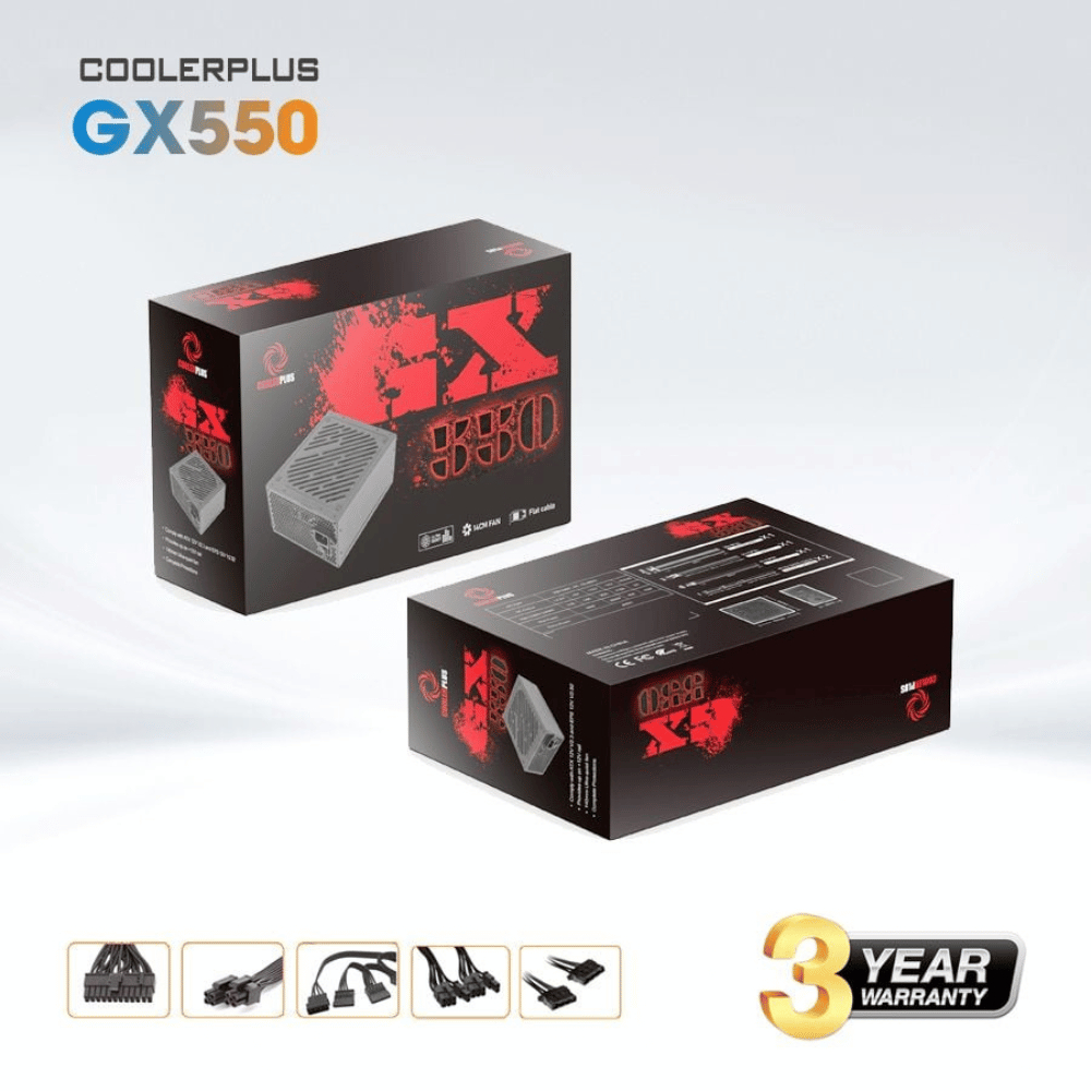 PSU CoolerPlus GX350 GX450 GX550 Chính Hãng – Nguồn PC Giá Tốt, Hiệu Năng Ổn Định, Bền Bỉ