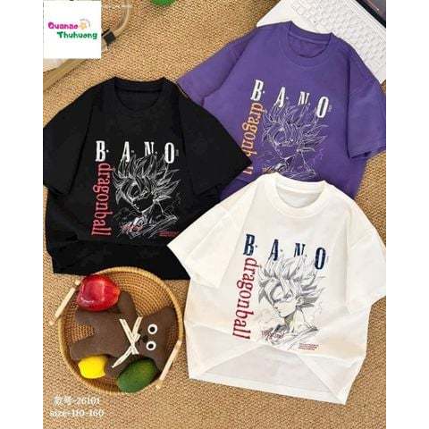 Áo Banbino trắng & đen Dragon Ball – Bé trai