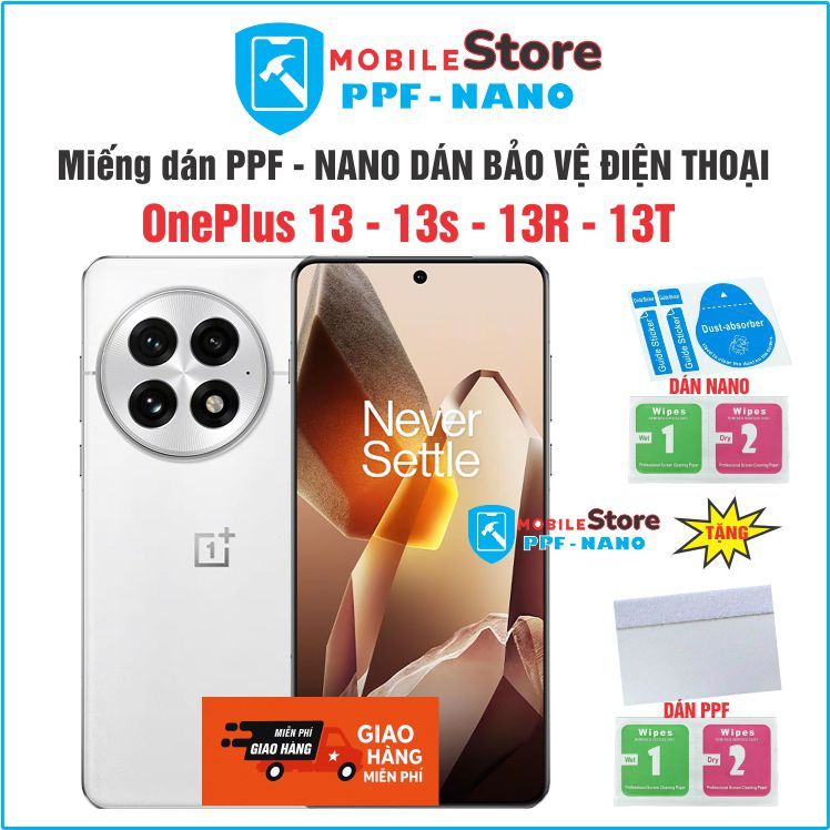 Miếng dán PPF-NANO cho điện thoại OnePlus 13 - 13s - 13R - 13T chống bể chống bám vân tay