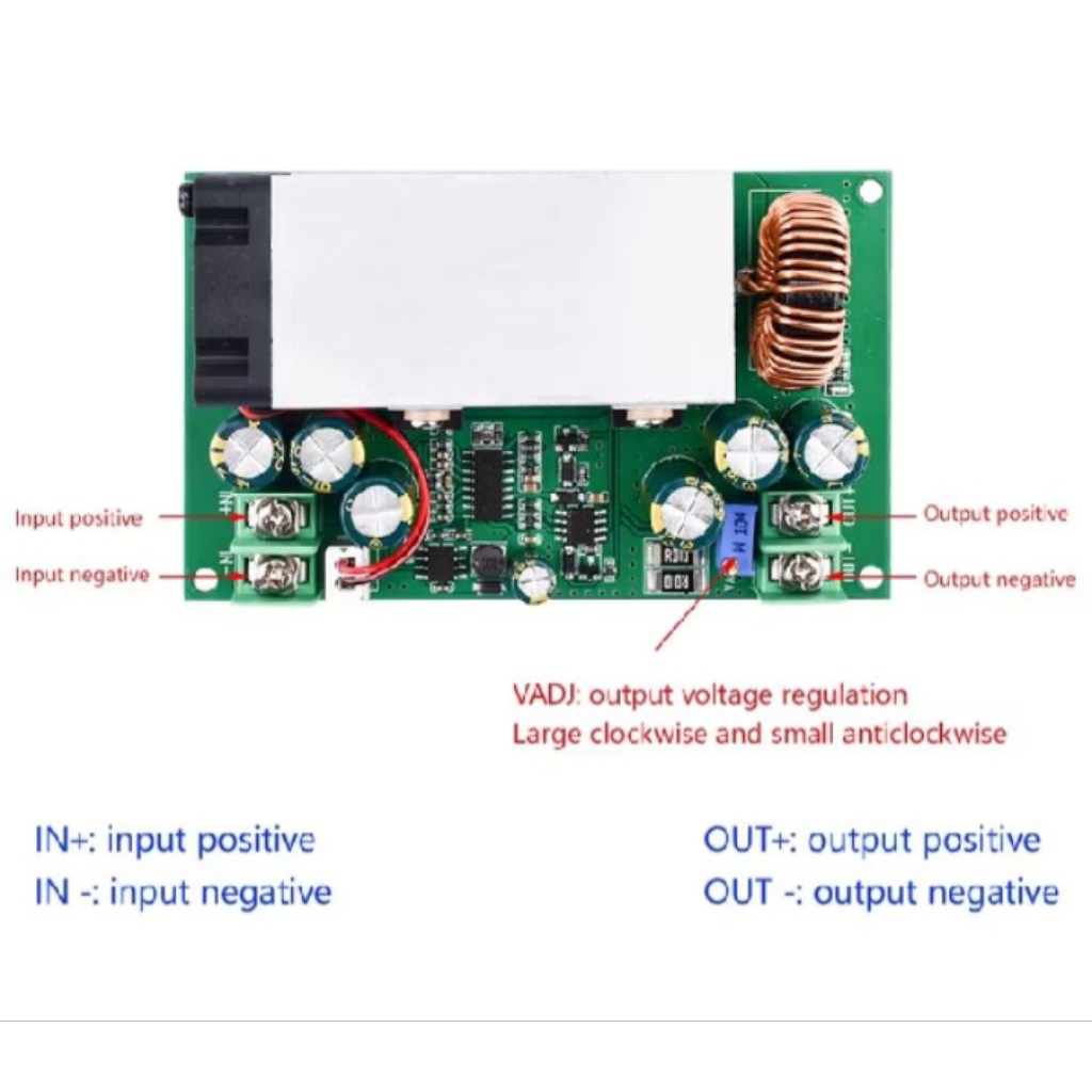 Mô đun hạ áp 25a (600w)dc từ 25-75 xuống 5-48v