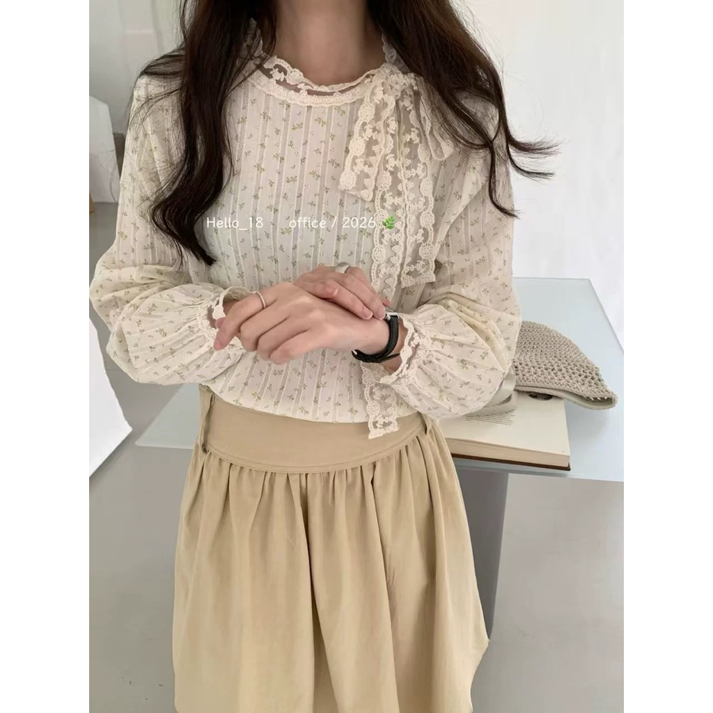 [83 Closet] Áo đũi xô hoa nhí Hello 18