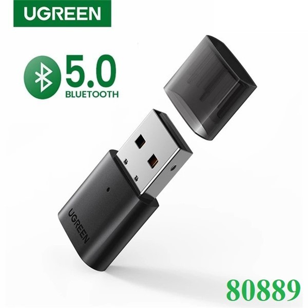 USB bluetooth 5.0 Ugreen CM390 80889 âm thanh HD kết nối 5 thiết bị