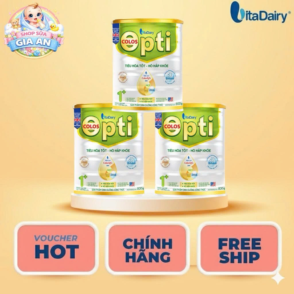 [ Có mã QR tích xu] Sữa bột Colos Opti 0+; 1+ 800g  - Date mới