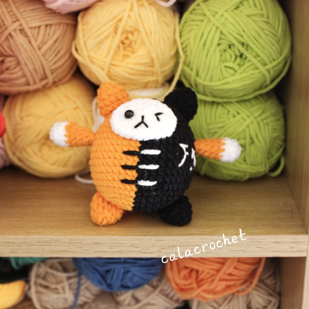 Móc khoá Yuzumumu linh vật GMMTV FirstKhaotung bằng len hand made (ảnh thật shop chụp)