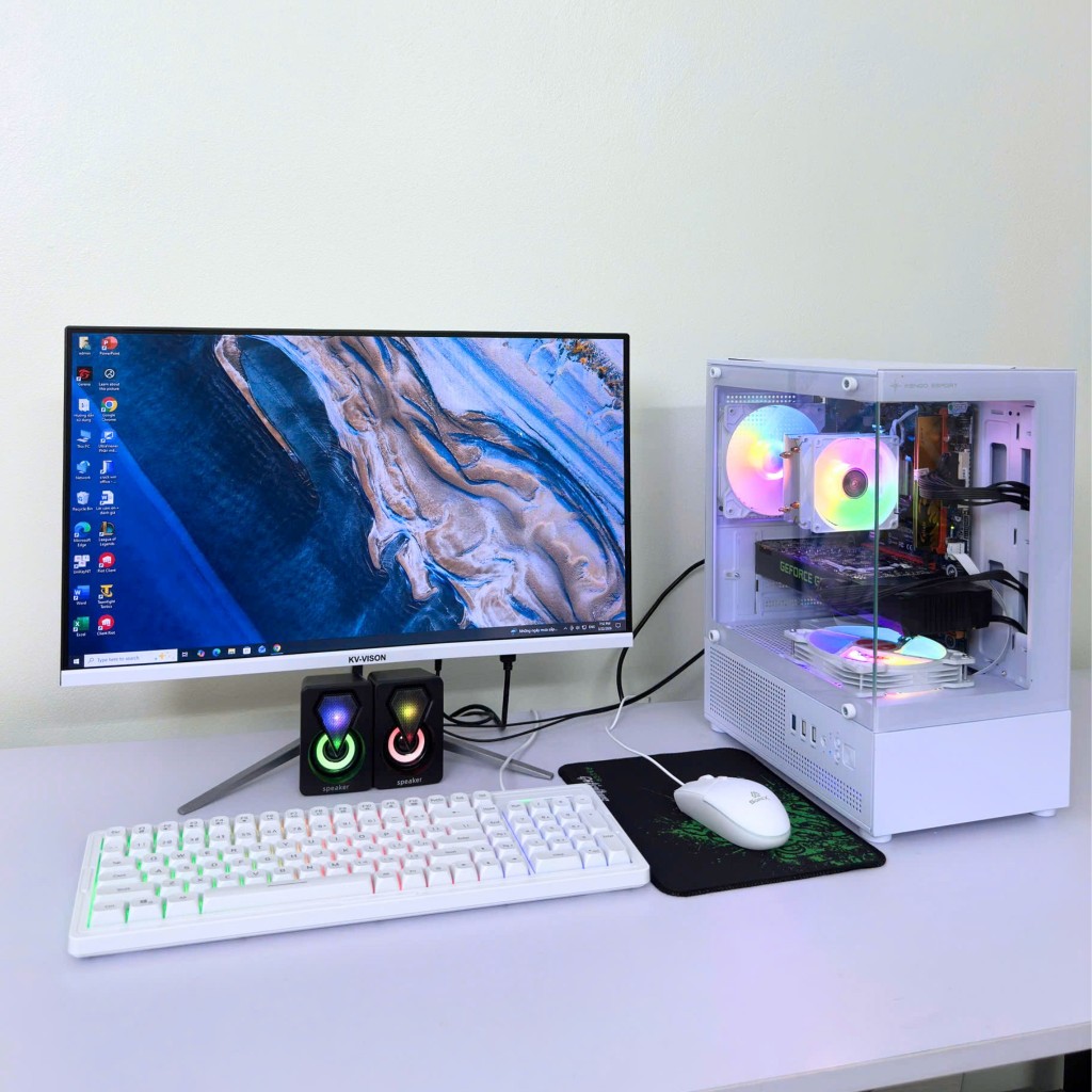 Bộ PC Main H410 Chip i5 10400f ram 8g ssd 240 1060 vga chơi mọi game PUBG,GENSHIN,FIFA4| MD18