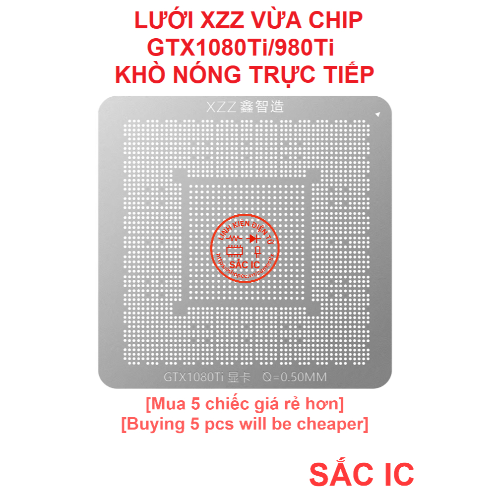 [LUOI][5] Lưới vừa chip XZZ CHINAFIX GTX1080TI GTX980TI 1080 980