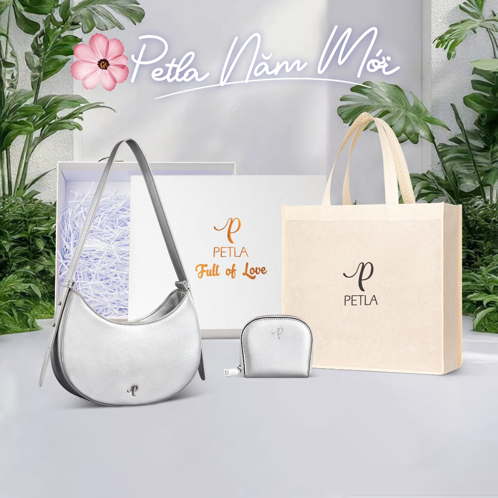 Túi đeo vai hình bán nguyệt thời trang hiện đại Petla LN12