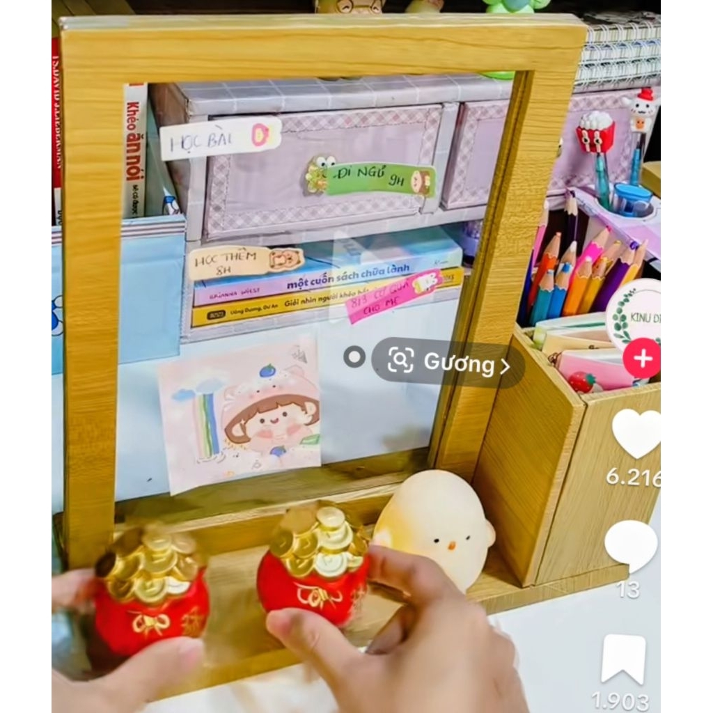 Kệ đựng bút để bàn decore Bằng bìa CARTON HANDMADE ( inbox chọn màu theo yêu cầu )
