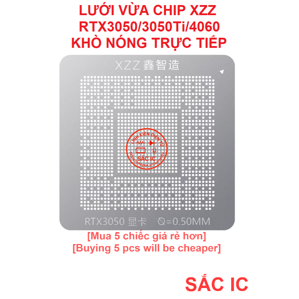 [LUOI][7] Lưới vừa chip XZZ CHINAFIX  RTX3050 RTX3050Ti RTX4060 3050 4060