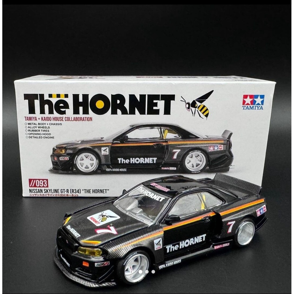 Kaido House x Mini GT 1:64 Tamiya Nissan Skyline GT-R (R34) THE HORNET