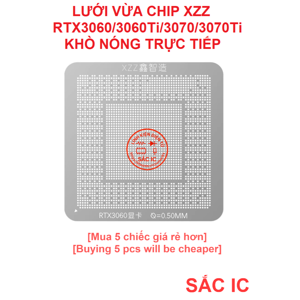 [LUOI][8] Lưới vùa chip XZZ CHINAFIX RTX3060/3060Ti/3070/3070Ti 3060 3070