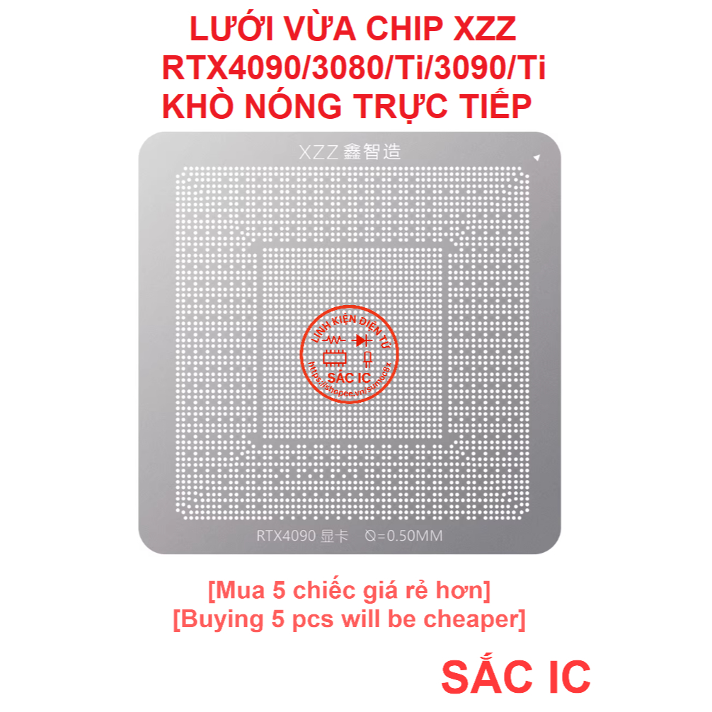 [LUOI][10] Lưới vừa chip XZZ CHINAFIX RTX4090 RTX3080 RTX3080TI RTX3090 RTX3090TI 3080 3090 4090