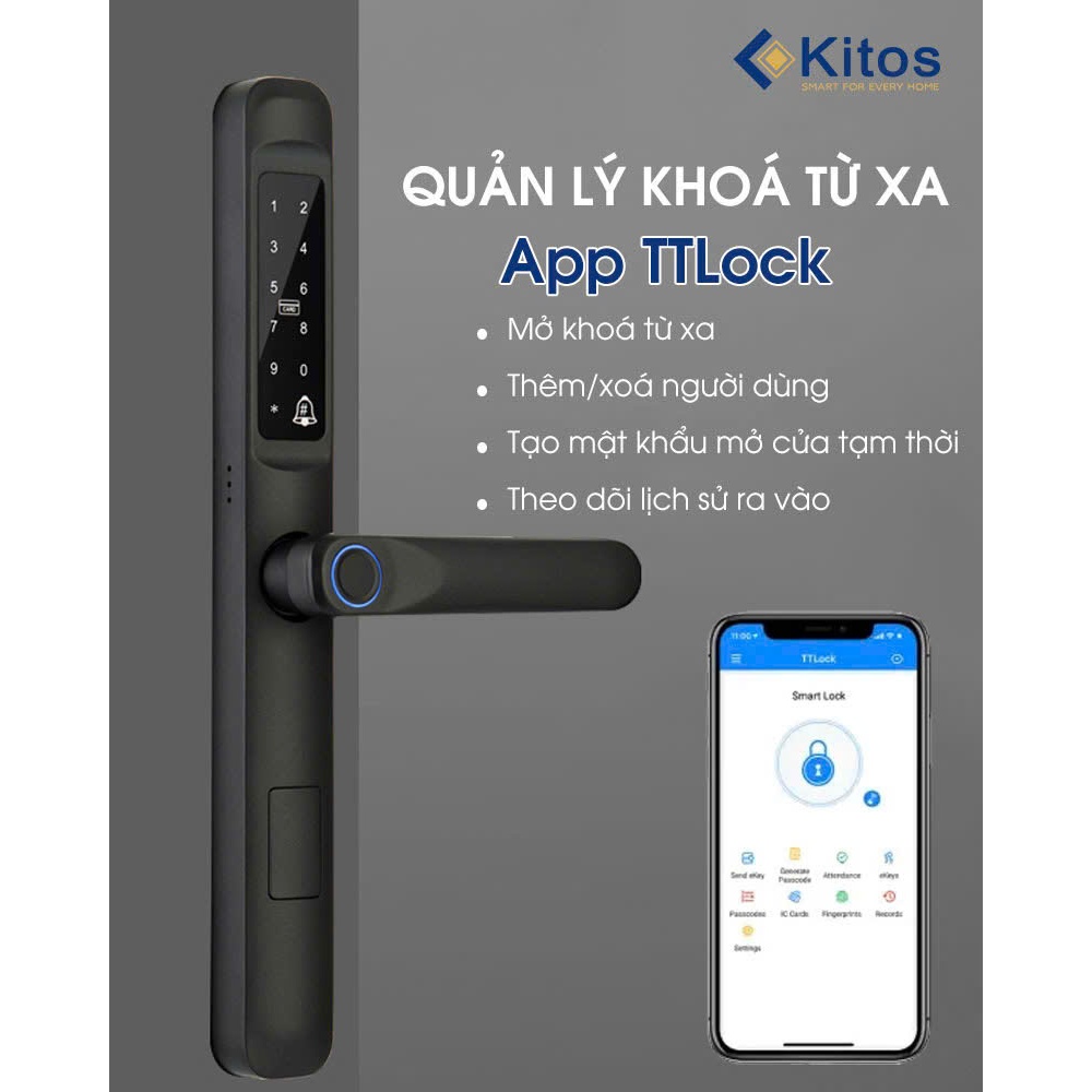 Khoá cửa thông minh Kitos ALX5 PRO