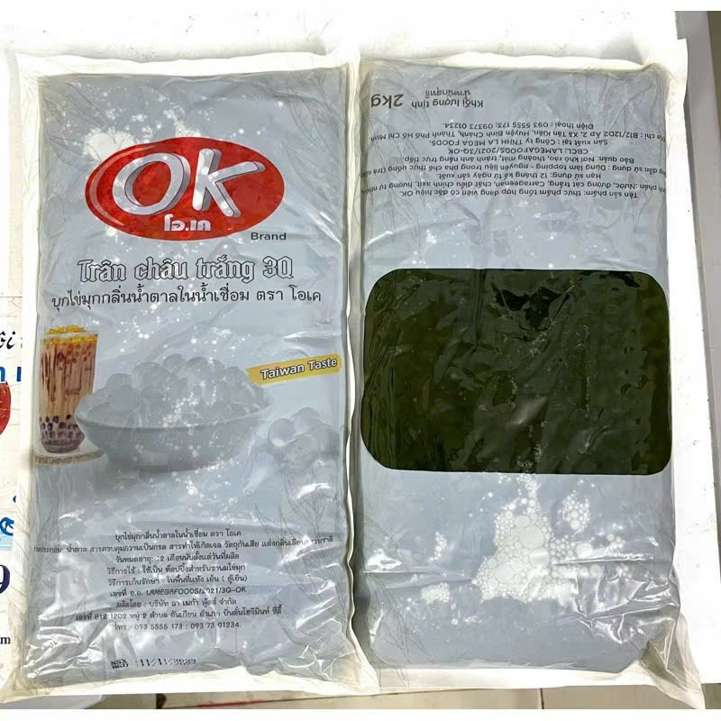 Trân Châu 3Q Olong OK Thái Lan Dùng Trực Tiếp Bịch 2Kg