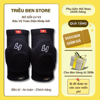 Bó Gối LH V2 Và V1.5 (Cộng) - Đệm Gối Bảo Vệ Cho Người Chơi Thể Thao Mút 3.5cm Tăng Độ Bền Khi Tập Luyện...[Triều Đen]