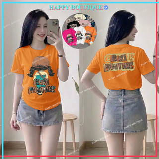 Áo Thun Dáng Vừa Nữ Cô Gái [B85] Form 40~60kg Chữ Dập Nổi Vải BORIP Cotton Mềm Mịn Co Dãn 4 Chiều