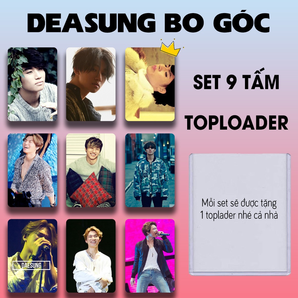 Thẻ Bo Góc Daesung BIGBANG – Card Ảnh Idol Mini Trang Trí, Set Sưu Tập
