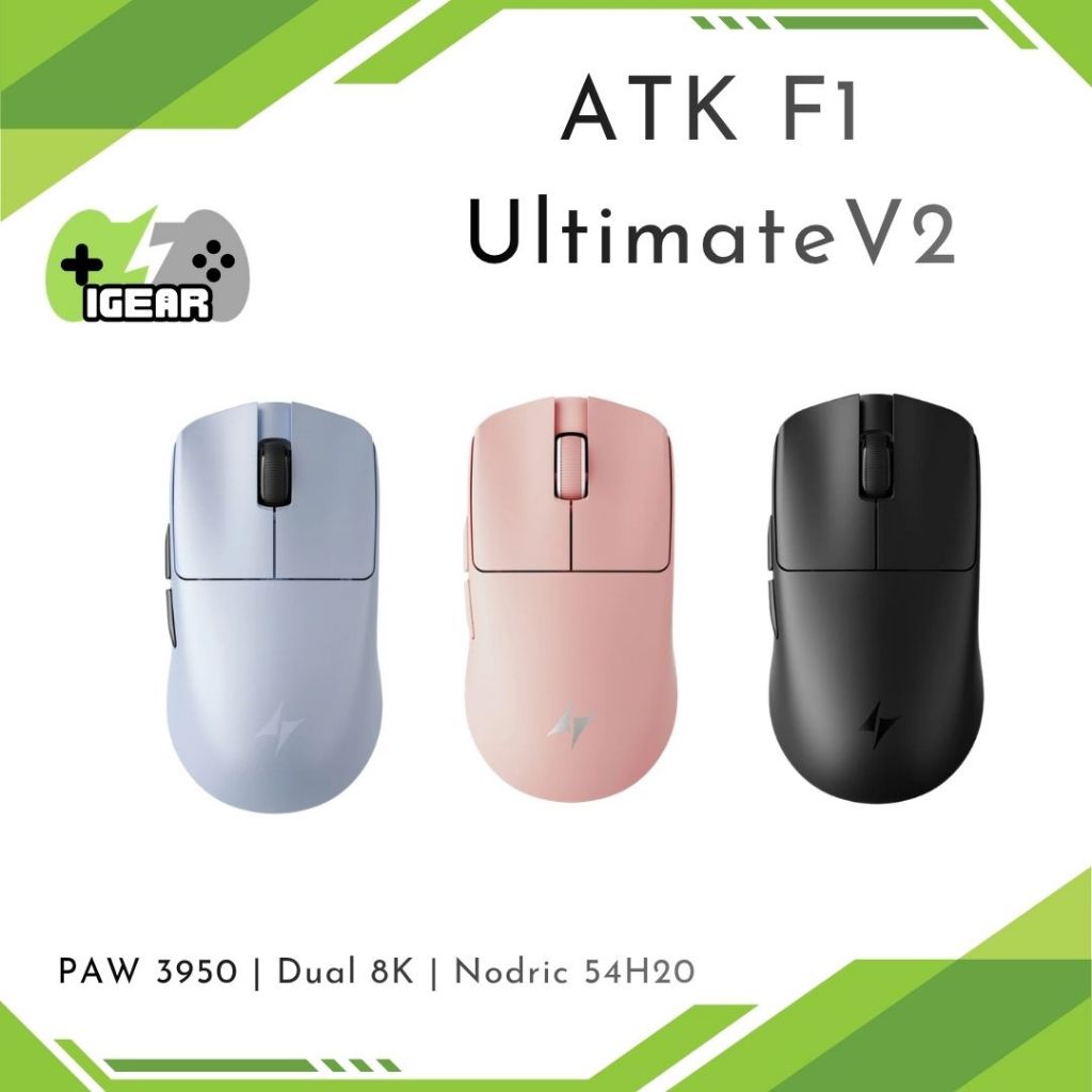 ATK F1 V2 Series - Chuột Không Dây ATK F1 V2 Nhẹ 38g, Cảm Biến PAW3950 Ultra, Polling Rate 8000Hz - 