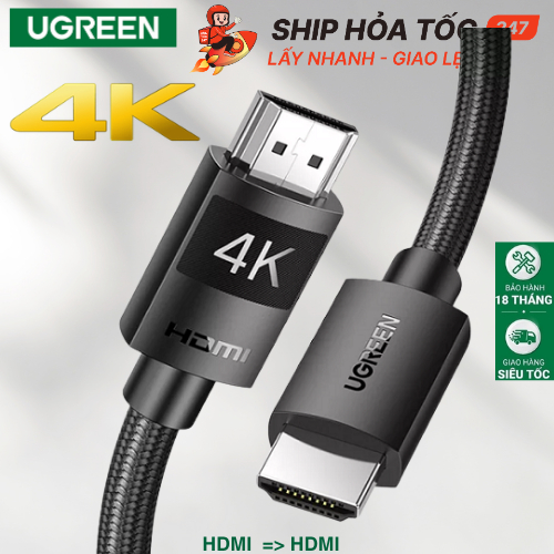 Cáp HDMI Ugreen HD119 4K 60Hz HD2.0