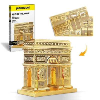 Mô Hình Kim Loại Lắp Ráp 3D Piececool Khải Hoàn Môn (41 mảnh, Arc De Triomphe) P008-G – MP221
