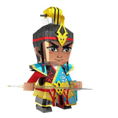 Mô Hình Kim Loại Lắp Ráp 3D Piececool Chu Lang (32 mảnh, Zhou Yu) Q008 – MP545