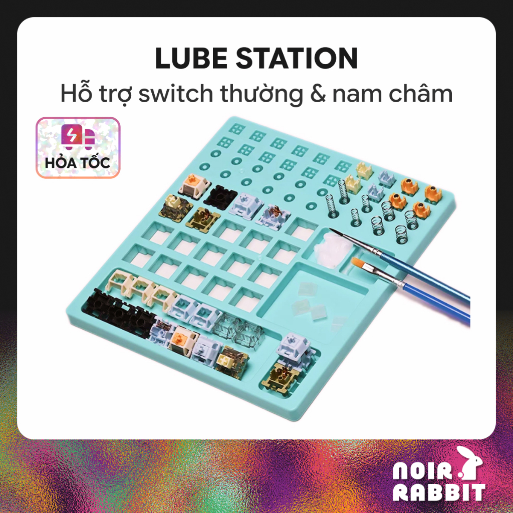 Lube Station Phiên Bản Mới Có Hỗ Trợ Switch Thường Và Switch Nam Châm (HE Switch) | Noir Rabbit