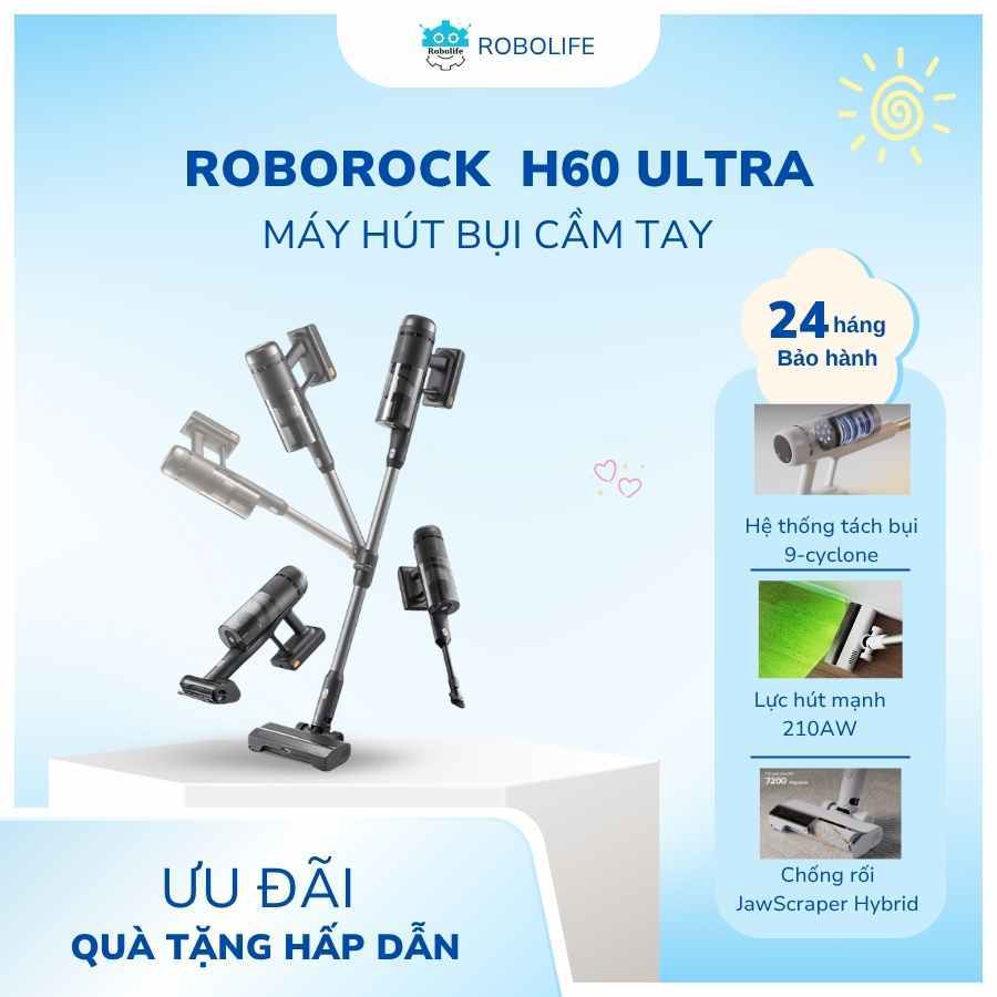 Máy hút bụi cầm tay Roborock H60 Ultra