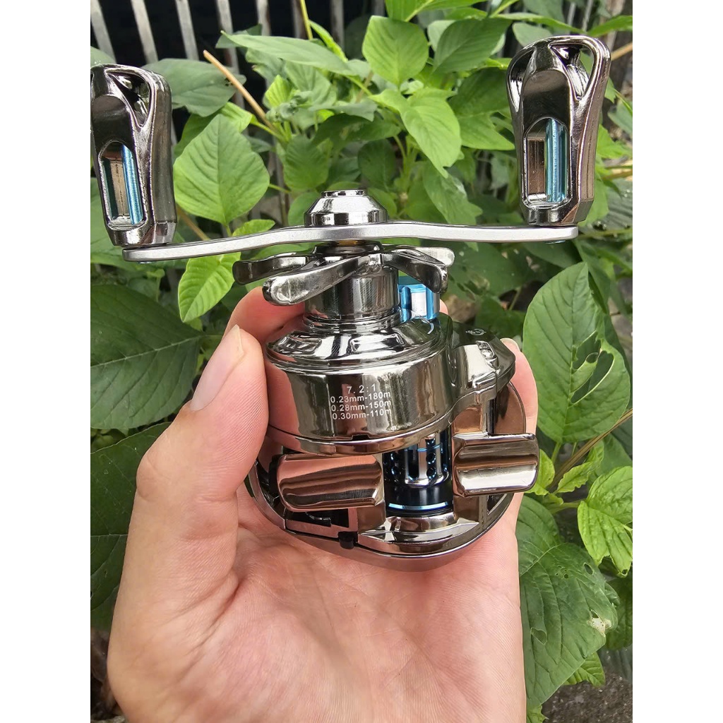[Yêu Thích] Máy Ngang Câu Lure JLB200 Màu Silver Blue