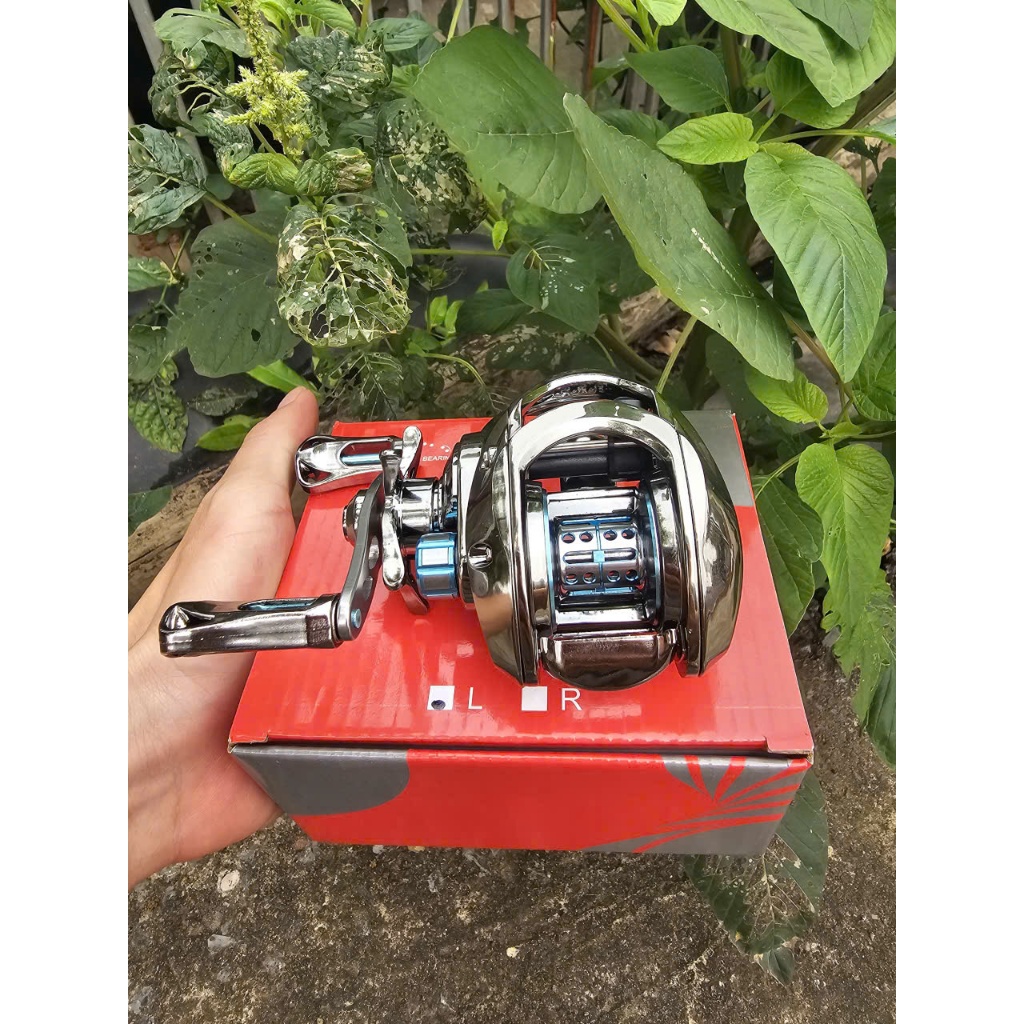 [Mẫu Mới - Đẹp] Máy Ngang Câu Lure JLB200 Màu Silver Blue