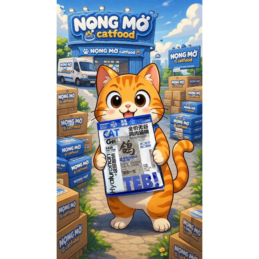 [FRESHIP - TEB G] HẠT TEB G không độn ngũ cốc dành cho Mèo 96% protein từ động vật mix ruốc chà bông