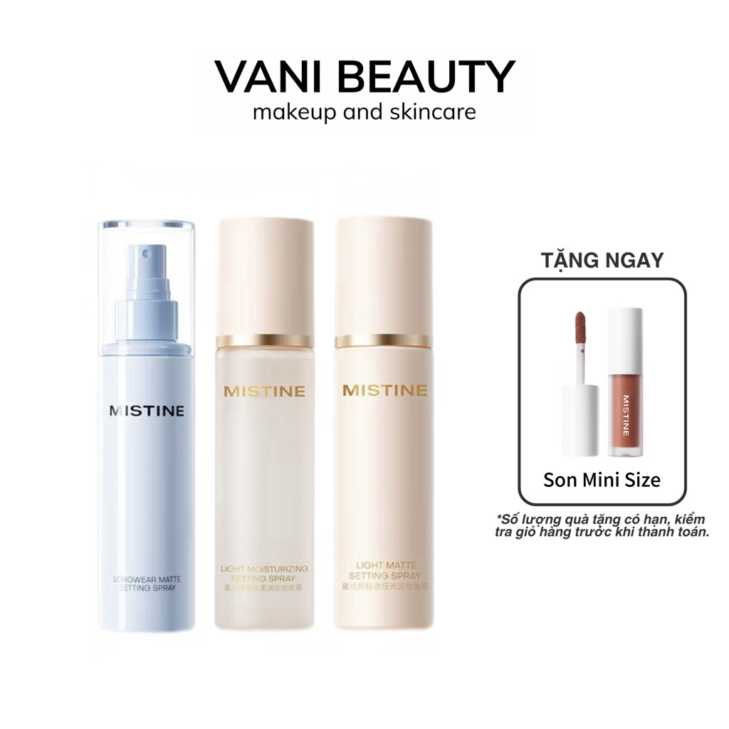Xịt khoá nền Mistine Light Matte Setting Spray (100ml)