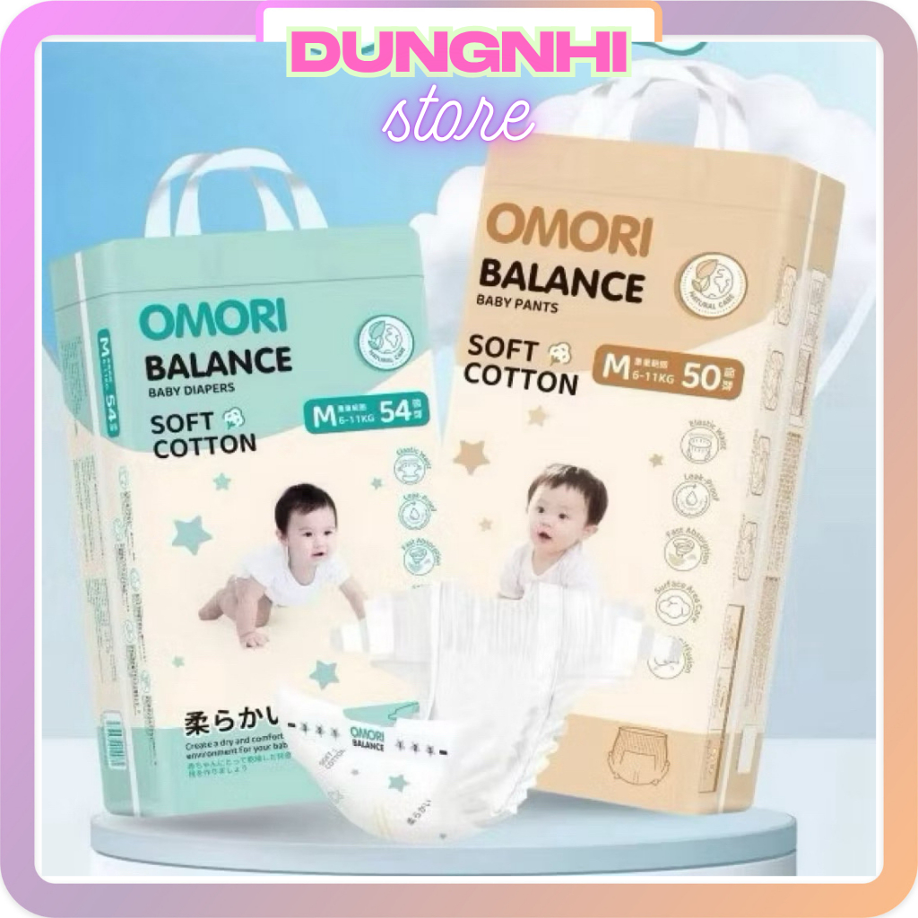 Bỉm OMORI Balance Mềm Mại, Siêu Mỏng ,Thấm Hút Tốt - Đủ Size