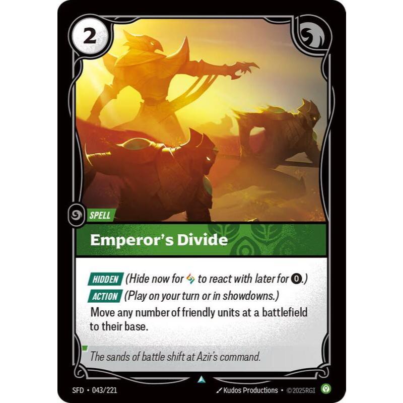 Thẻ Bài Riftbound Mã SFD-043/221 - Emperor's Divide - Spell - Uncommon