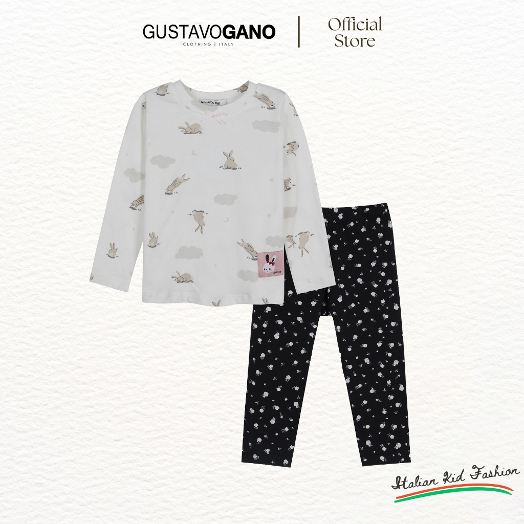 Set đồ bộ dài cho bé gái Gustavo Gano