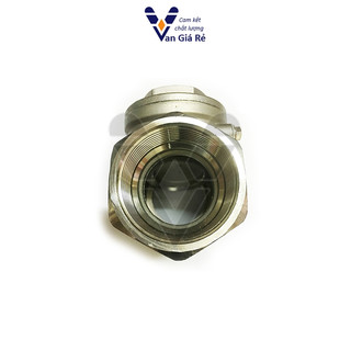 inox 304 | Van 1 Chiều Lá Lật Inox 304 Ren 21 27 34 42 49 60 Chống Chảy Ngược
