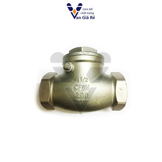 inox 304 | Van 1 Chiều Lá Lật Inox 304 Ren 21 27 34 42 49 60 Chống Chảy Ngược