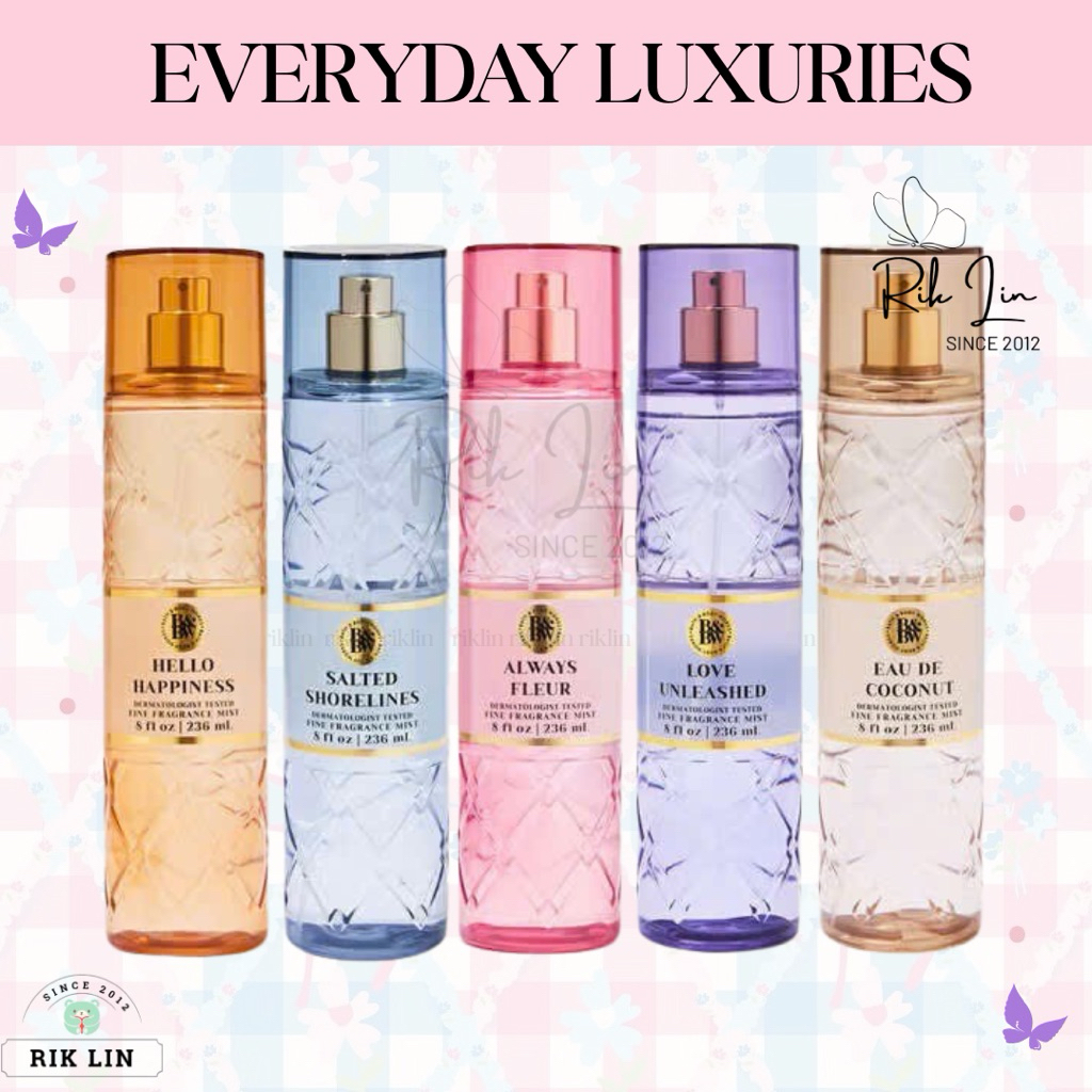 SALTED SHORELINES|ALWAYS FLEUR|EAU DE COCONUT| LOVE UNLEASHED|HAPPY HAPPINESS|ALWAYS FOREVER _ XỊT T
