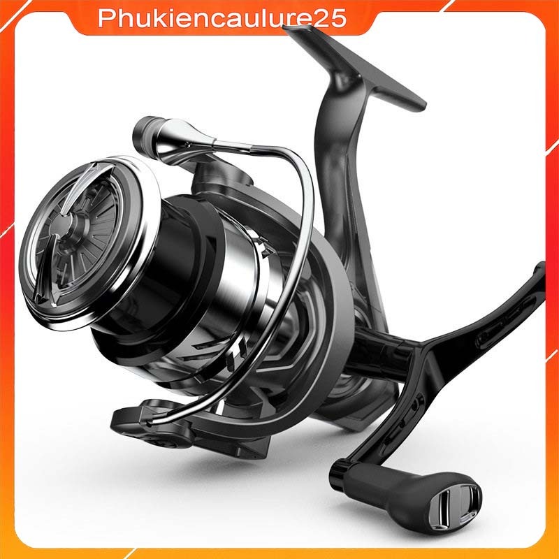 Máy câu lure TAKUMI LM2500s tay quay đôi cân bằng Phukiencaulure25 máy câu chất liệu kim loại, siêu 