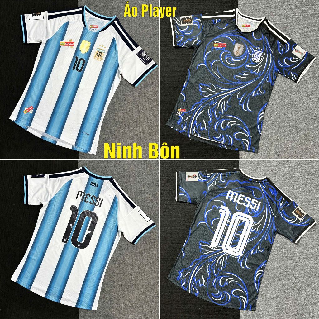 Áo Player Đội Tuyển Argentina sân nhà MESSI World Cup 2026 - Hàng Nhập Khẩu Thailand - Chỉ Có Áo